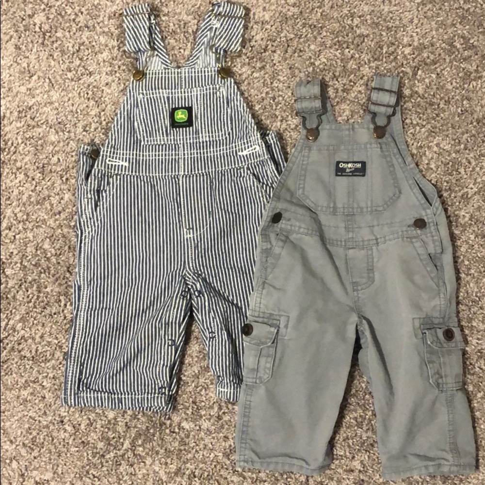 Lot sale! 2 bib overalls. Size 6mo